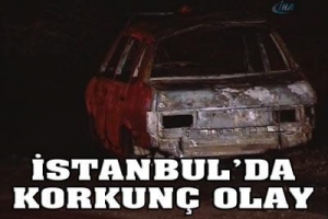OTOMOBİLDE YANMIŞ CESET BULUNDU