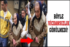 YAŞLI KADINI D&Ouml;V&Uuml;P BİLEZİKLERİNİ GASP ETTİLER