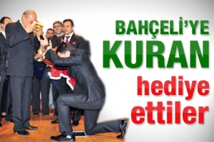 BAH&Ccedil;ELİ'YE KURAN HEDİYE ETTİLER