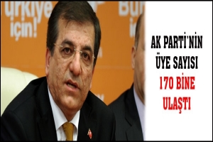 AK PARTİ'NİN BURSA'DA &Uuml;YE SAYISI 170 BİNE ULAŞTI