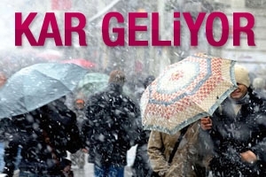 KAR GELİYOR