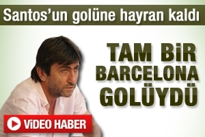 SANTOS'UN GOL&Uuml;NE AŞIK OLDU