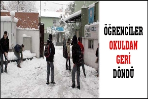 &Ouml;ĞRENCİLER OKULDAN GERİ D&Ouml;ND&Uuml;