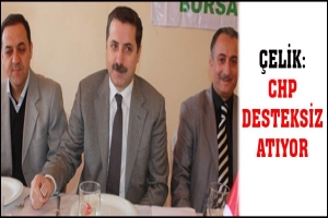 &Ccedil;ELİK: CHP DESTEKSİZ ATIYOR