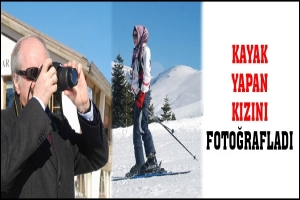 KAYAK YAPAN KIZINI FOTOĞRAFLADI
