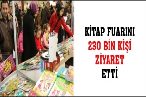 KİTAP FUARINI 230 BİN KİŞİ ZİYARET ETTİ