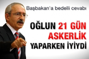 KILI&Ccedil;DAROĞLU, BAŞBAKAN'A OĞLU &Uuml;ZERİNDEN Y&Uuml;KLENDİ