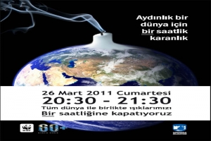 &Ccedil;ANAKKALE BELEDİYESİ'NDEN D&Uuml;NYA SAATİ UYGULAMASINA DESTEK &Ccedil;AĞRISI