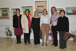 &Ouml;ĞRENCİLERİYLE BİRLİKTE SERGİ A&Ccedil;TI