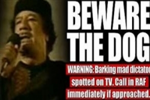 THE SUN'DAN KADDAFİ'YE KUDUZ K&Ouml;PEK BENZETMESİ