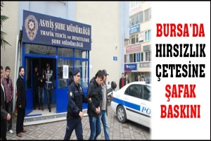 BURSA'DA HIRSIZLIK &Ccedil;ETESİNE ŞAFAK BASKINI