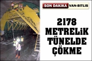 YAPIMI DEVAM EDEN T&Uuml;NELDE &Ccedil;&Ouml;KME