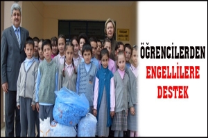 &Ouml;ĞRENCİLERDEN ENGELLİLERE DESTEK