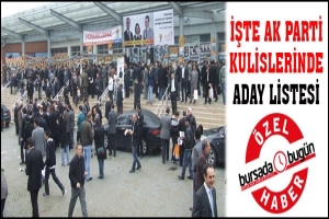 &Ouml;ZEL HABER... İŞTE AK PARTİ KULİSLERİNİN ADAY LİSTESİ