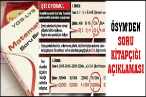 &Ouml;SYM'DEN SORU KİTAP&Ccedil;IĞI A&Ccedil;IKLAMASI