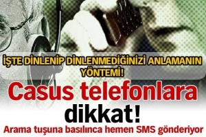 CASUS TELEFONLARA DİKKAT
