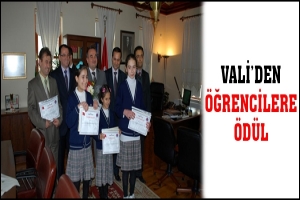 VALİ'DEN &Ouml;ĞRENCİLERE &Ouml;D&Uuml;L