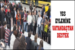 GEN&Ccedil;LERİN EYLEMİNE VATANDAŞLAR DA DESTEK