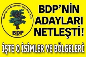 BDP'NİN ADAYLARI NETLEŞTİ