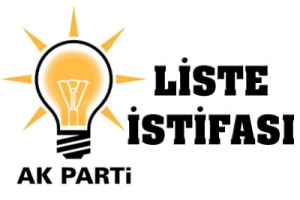 AK PARTİ'DE LİSTE İSTİFASI