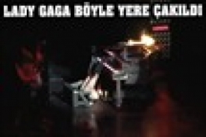 LADY GAGA'NIN İNANILMAZ İŞ KAZASI