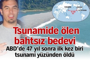 TSUNAMİDE &Ouml;LEN BAHTSIZ BEDEVİ