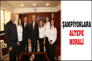 ŞAMPİYONLARA ALTEPE MORALİ