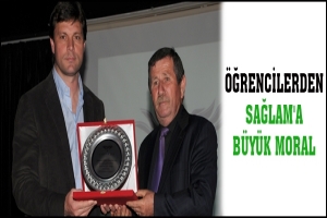 &Ouml;ĞRENCİLERDEN SAĞLAM'A B&Uuml;Y&Uuml;K MORAL