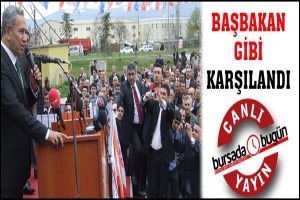CANLI YAYIN... ARIN&Ccedil; BAŞBAKAN GİBİ KARŞILANDI