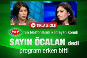 BDP'Lİ TUNCEL KONUŞTU TRT'NİN TELEFONLARI KİLİTLENDİ