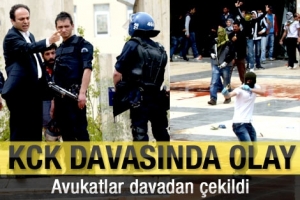 KCK DAVASINDA AVUKATLAR &Ccedil;EKİLDİ