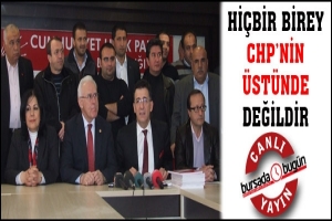 CANLI YAYIN... AKDOĞAN: Hİ&Ccedil;BİR BİREY CHP'NİN &Uuml;ST&Uuml;NDE DEĞİLDİR