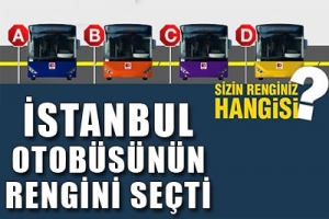 İSTANBUL OTOB&Uuml;S&Uuml;N&Uuml;N RENGİNİ SE&Ccedil;Tİ