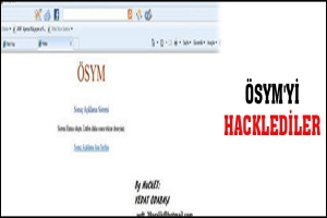 &Ouml;SYM'Yİ HACKLEDİLER