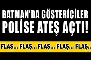 BATMAN'DA G&Ouml;STERİCİLER POLİS VURDU