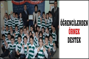 &Ouml;ĞRENCİLERDEN &Ouml;RNEK DESTEK
