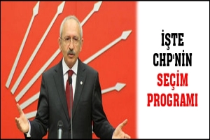 İŞTE CHP'NİN SE&Ccedil;İM PROGRAMI