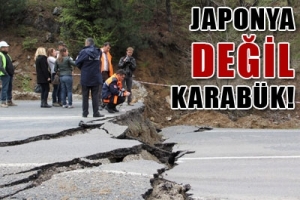 KARAB&Uuml;K-YENİCE YOLU 7 METRE KAYDI