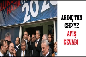 ARIN&Ccedil;'TAN KILI&Ccedil;DAROĞLUNA AFİŞ CEVABI