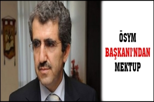 &Ouml;SYM BAŞKANI'NDAN MEKTUP