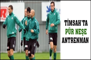BURSASPOR'DA P&Uuml;R NEŞE ANTRENMAN