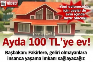 AYDA 100 TL'YE EV