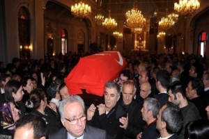 KİLİSEDE ŞEHİT CENAZE T&Ouml;RENİ