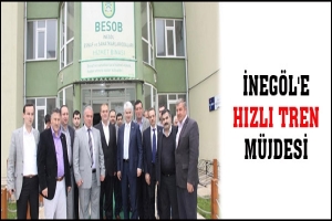 İNEG&Ouml;L'E HIZLI TREN M&Uuml;JDESİ