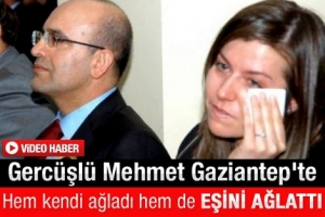 BAKAN ŞİMŞEK AĞLADI, EŞİNİ DE AĞLATTI