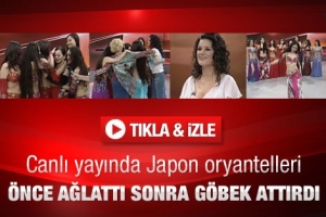JAPON ORYANTELLER &Ouml;NCE AĞLADI SONRA G&Ouml;BEK ATTI