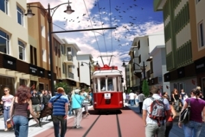 NOSTALJİK TRAMVAY HATTININ KABLOLARINI &Ccedil;ALDILAR