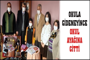 OKULA GİDEMEYİNCE OKUL AYAĞINA GİTTİ