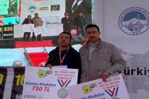 KİTAP OKUMA YARIŞMASI"NDA &Ouml;ZEL NİL&Uuml;FER LİSELERİ İKİNCİ OLDU