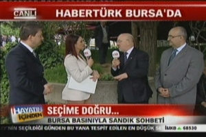 BURSALI GAZETECİLER HABERT&Uuml;RK'TE SE&Ccedil;İMİ DEĞERLENDİRDİ